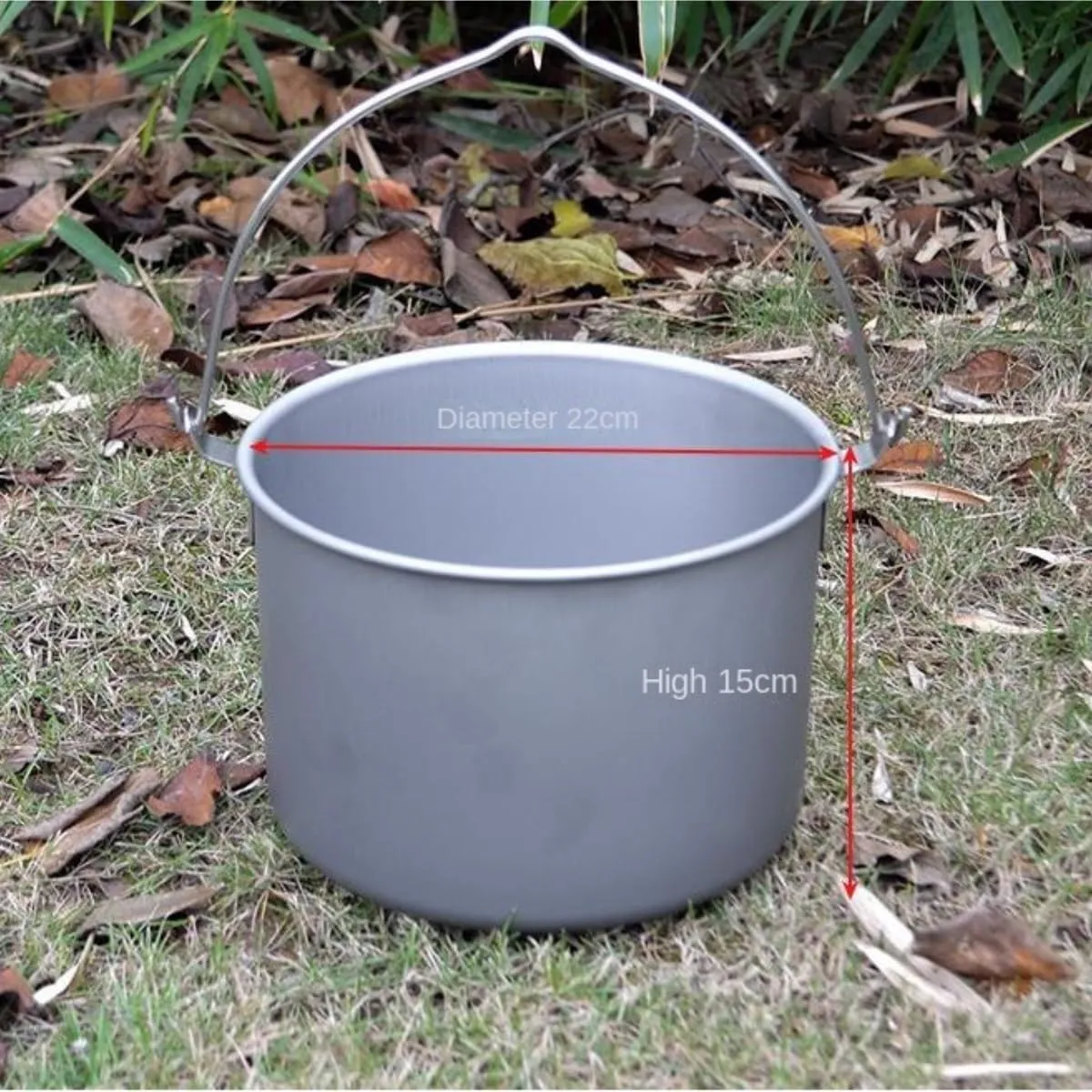 Camping Kitchen Utensil Outdoor Camp Camping Campaign Cooking Pot Cooking Pot Wild Pickhole Non -Sticky Pot Flat Pot for Outdoor Cooking