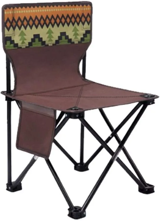 Camping Stool, Small Folding Chair, The Portable Fishing Chair Lightweight Outdoor Camping BBQ Chairs Folding Extended Hiking Garden Ultralight Picnic Seat (Color : Camo Blue XL)