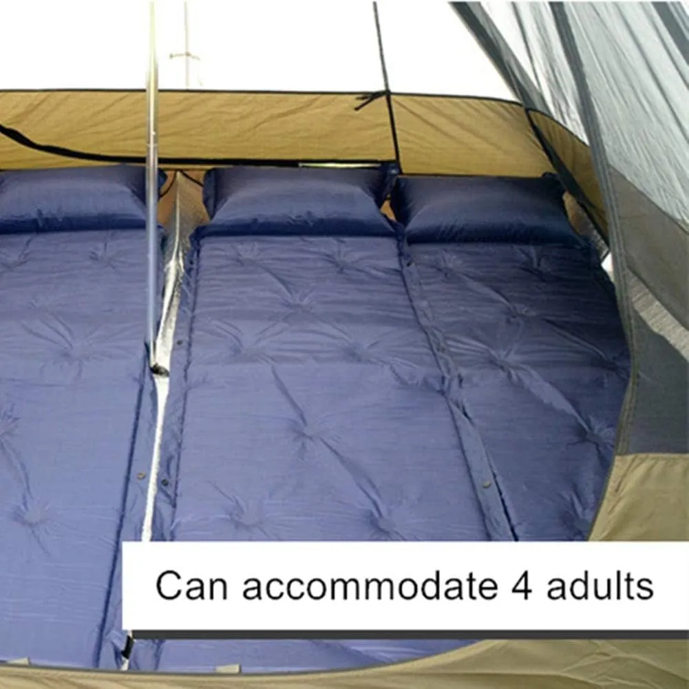 Camping Teepee Tent Yurt Tent with Screen 4 Season Double Layers Waterproof Anti-UV Windproof Tents for Outdoor Camping Hiking Hunting 3-4 Person (White 320X240X200CM)