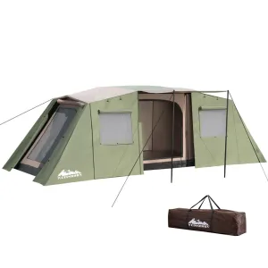 Camping Tent 10-Person Instant Up Outdoor Family Hiking with 3 Rooms
