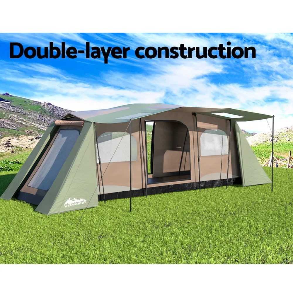 Camping Tent 10-Person Instant Up Outdoor Family Hiking with 3 Rooms