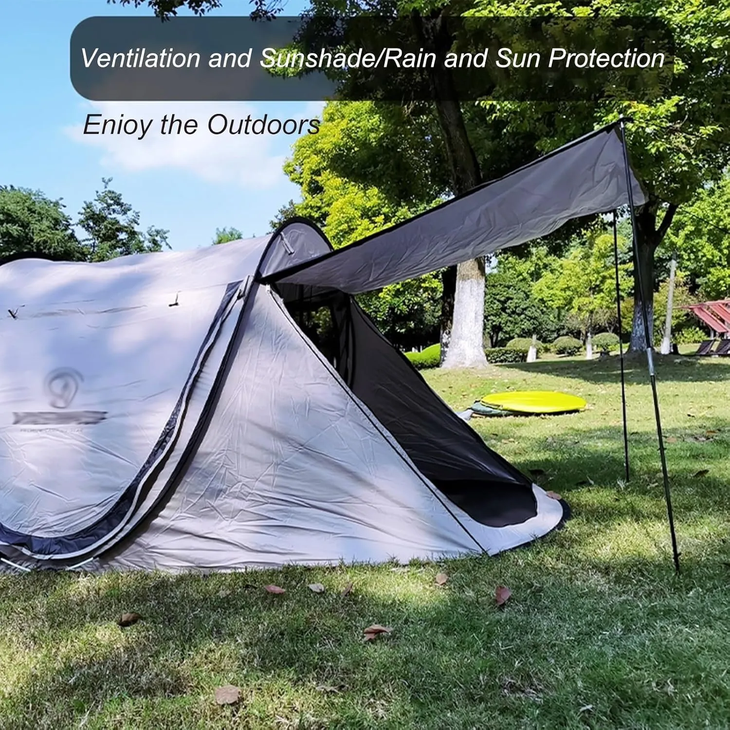 Camping Tent 5-8 Person Automatic Pop-up Tent Folding Portable Boat Tent Sunproof Waterproof Outdoor Picnic Instant Family Tent with Poles