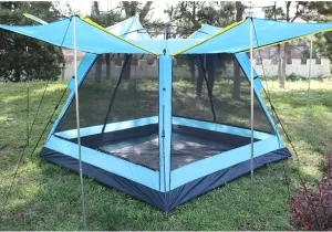 Camping Tent Backpacking Tent Double Layer Outdoor Tent Waterproof Wind Proof Anti-UV for Camping Hiking Travel Climbing - Easy Set Up (3-4 People),