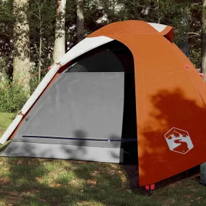 Camping Tent Dome 3-Person Orange Waterproof3,4KG