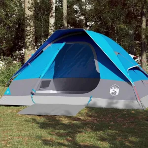 Camping Tent Dome 4-Person Blue Waterproof5KG