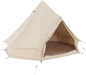 Camping Tent Large Bell Tent with Stove Hole Cotton Canvas Tents Yurt Tent 4 Season Indian Tent for Family Camping Outdoor Hunting
