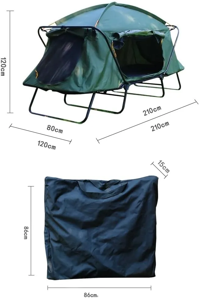 Camping Tent, Tent Bed, Foldable, Windproof, Waterproof, Thickened, Outdoor, Easy to Carry