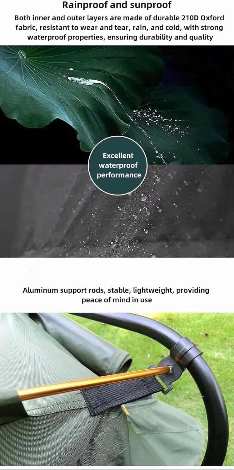 Camping Tent, Tent Bed, Foldable, Windproof, Waterproof, Thickened, Outdoor, Easy to Carry
