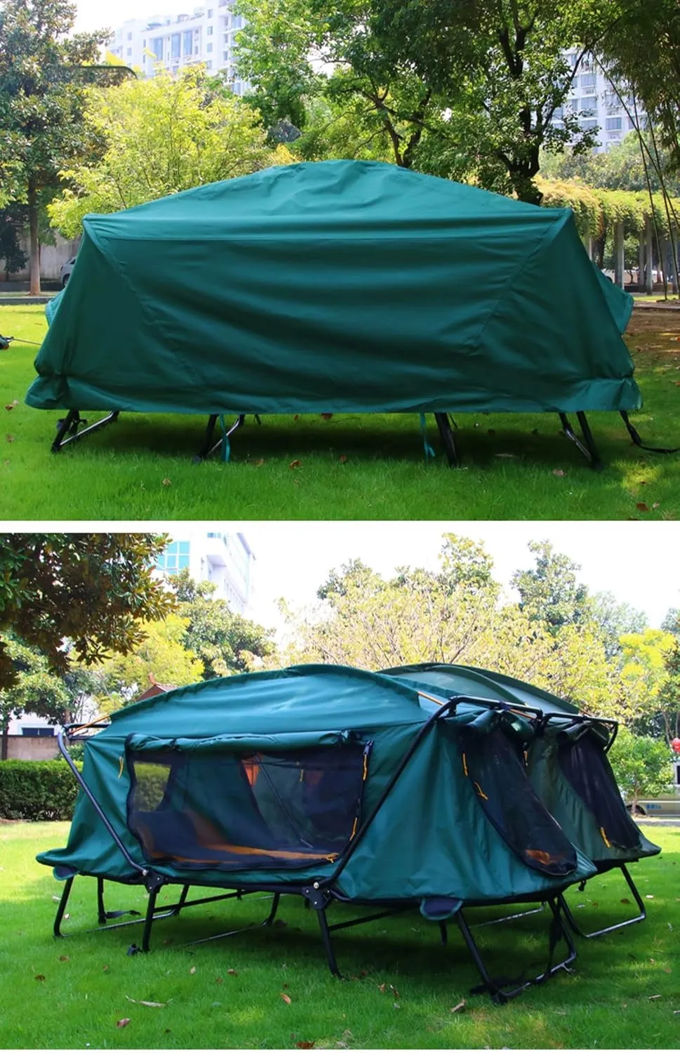 Camping Tent, Tent Bed, Foldable, Windproof, Waterproof, Thickened, Outdoor, Easy to Carry