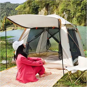 Camping Tents Family 4 People,Waterproof Teepee Tents for Camping Firm and Stable Instant Dome Tent for Camping