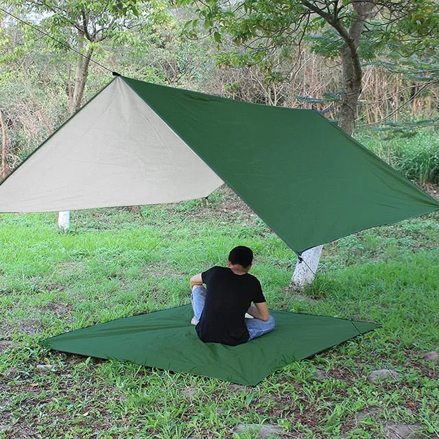 Canopy Rain Sunshade Shade Tent Waterproof Beach Awning Fly Reliable delivery Hammock Anti Camping UV Camping 3x3m Sun Tarp Shelter Tent Outdoor Full product lineup