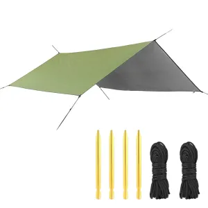 Canopy Rain Sunshade Shade Tent Waterproof Beach Awning Fly Reliable delivery Hammock Anti Camping UV Camping 3x3m Sun Tarp Shelter Tent Outdoor Full product lineup