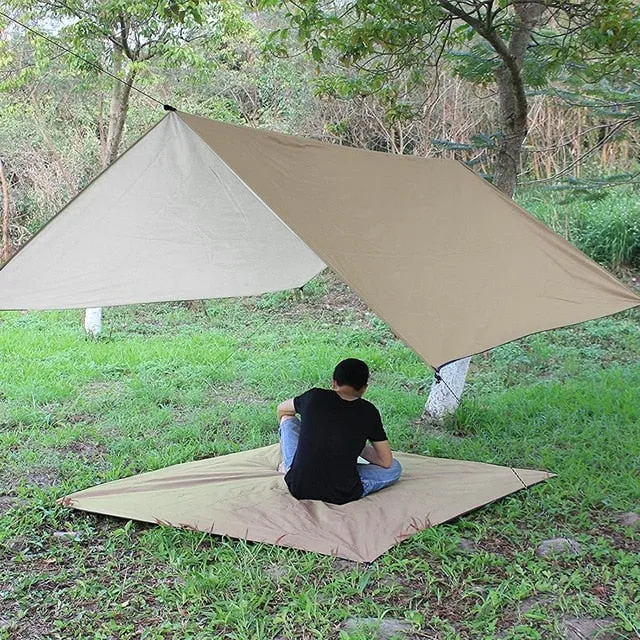 Canopy Rain Sunshade Shade Tent Waterproof Beach Awning Fly Reliable delivery Hammock Anti Camping UV Camping 3x3m Sun Tarp Shelter Tent Outdoor Full product lineup