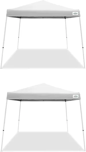 Canopy V Series 2 10'x10' Entry Level Angled Leg Instant Canopy (2 Pack)