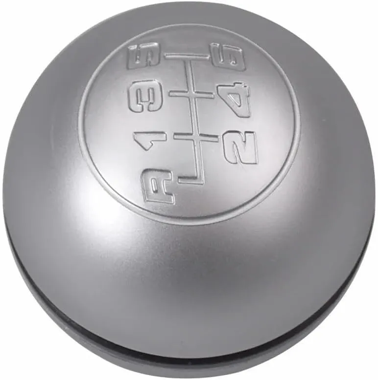 Car 6 Speed Gear Shift Knob Chrome Lever Handball Car Gear Shift Knob For Alfa Romeo Giulietta 2010-2018 Car Accessory(Silver)