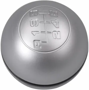 Car 6 Speed Gear Shift Knob Chrome Lever Handball Car Gear Shift Knob For Alfa Romeo Giulietta 2010-2018 Car Accessory(Silver)