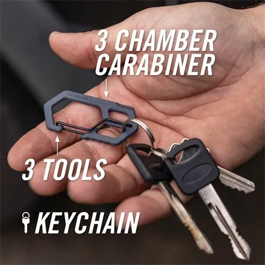 Carabiner Bottle Opener - Urban Blue
