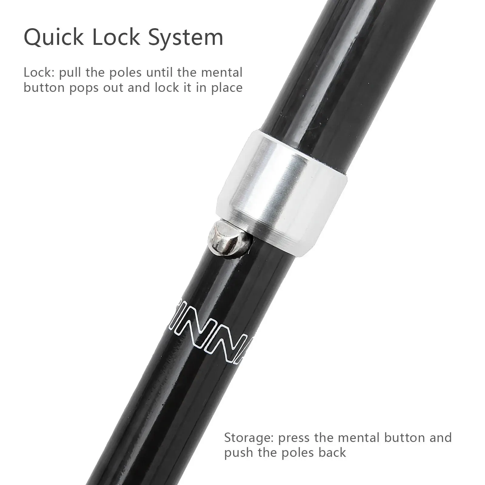 Carbon Fiber Folding Trekking Poles: Collapsible Telescopic Sticks for Hiking and Climbing