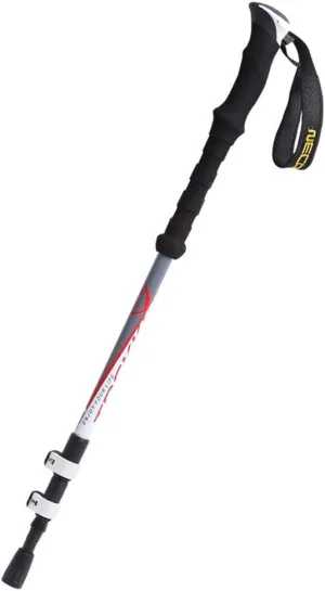 Carbon Fiber Trekking Poles Lightweight Telescopic Hiking Poles Walking Sticks with Eva Grip and Quick Lock System for Camping Mountaining Backpacking Trekking (Grey)