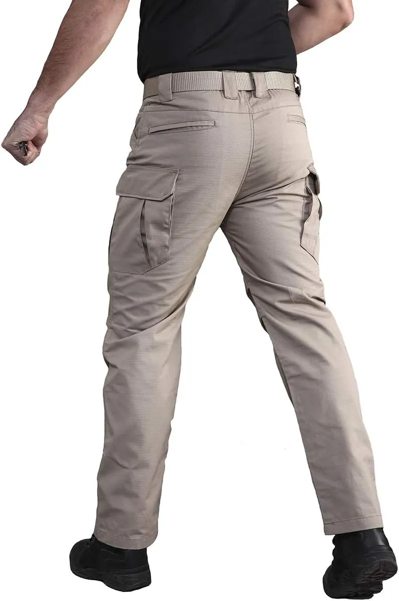 CARWORNIC Gear Men's Tactical Cargo Pants Waterpoof Lightweight Rip Stop EDC Military Combat Trousers