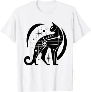 Cat Midcentury Mid Century Retro Atomic Age Space Modern T-Shirt