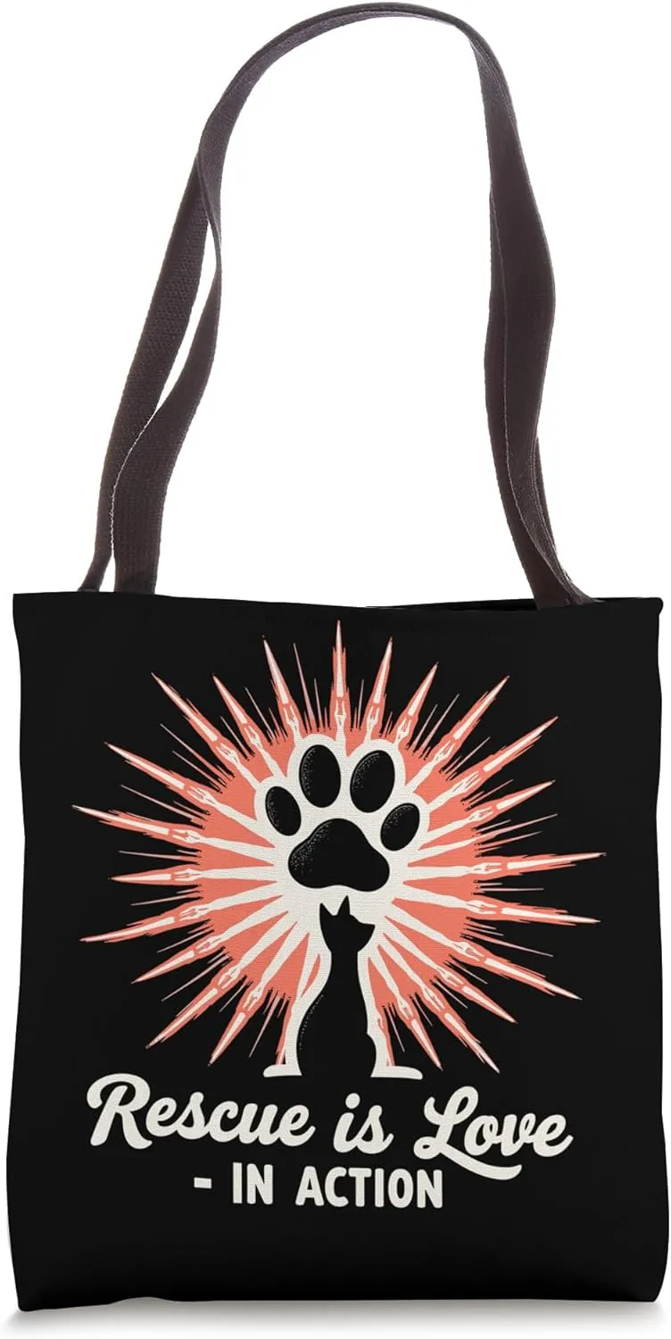 Cat Rescue Advocates Feline Adoption Awareness Shelter Tote Bag