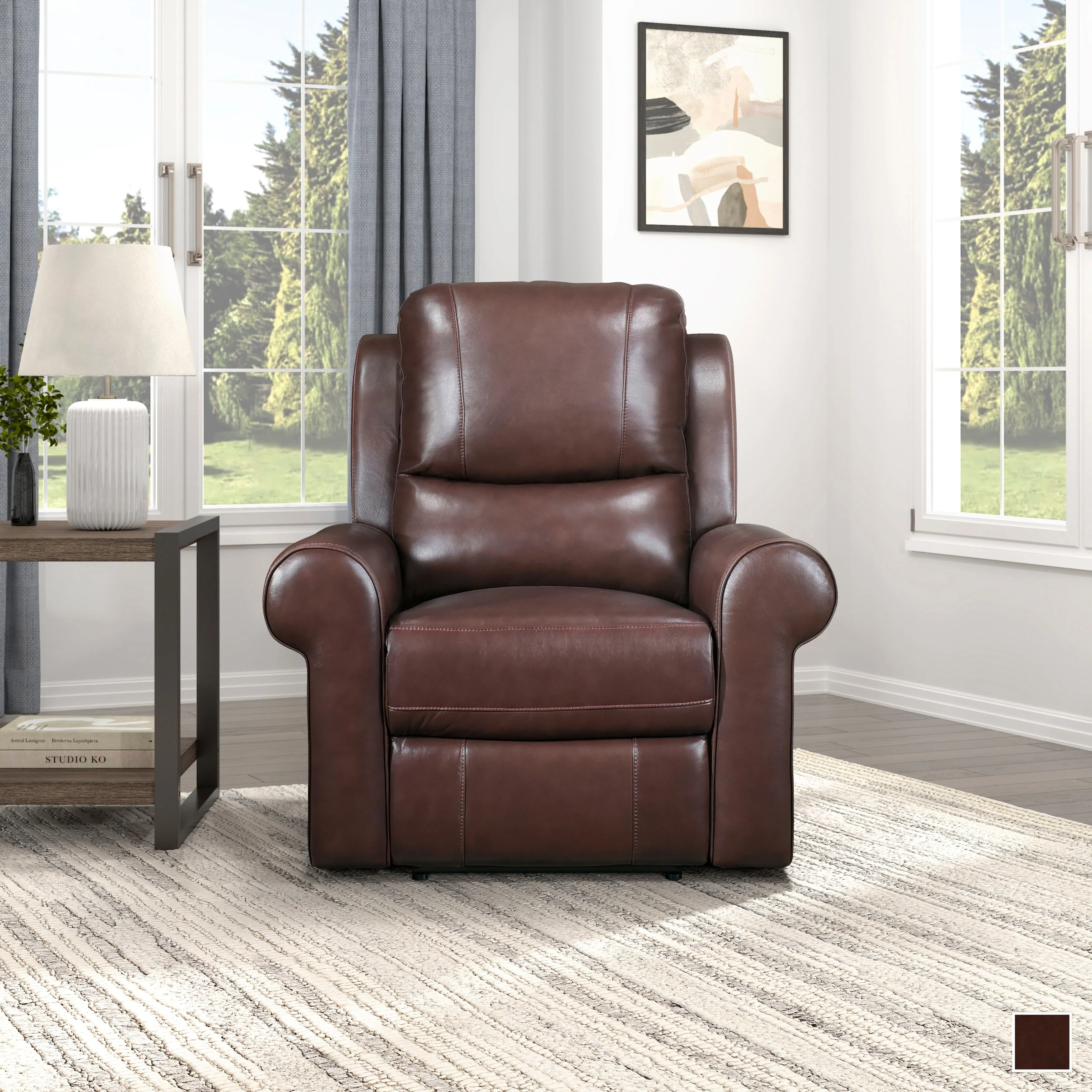 Catania Leather Match Power Reclining Chair