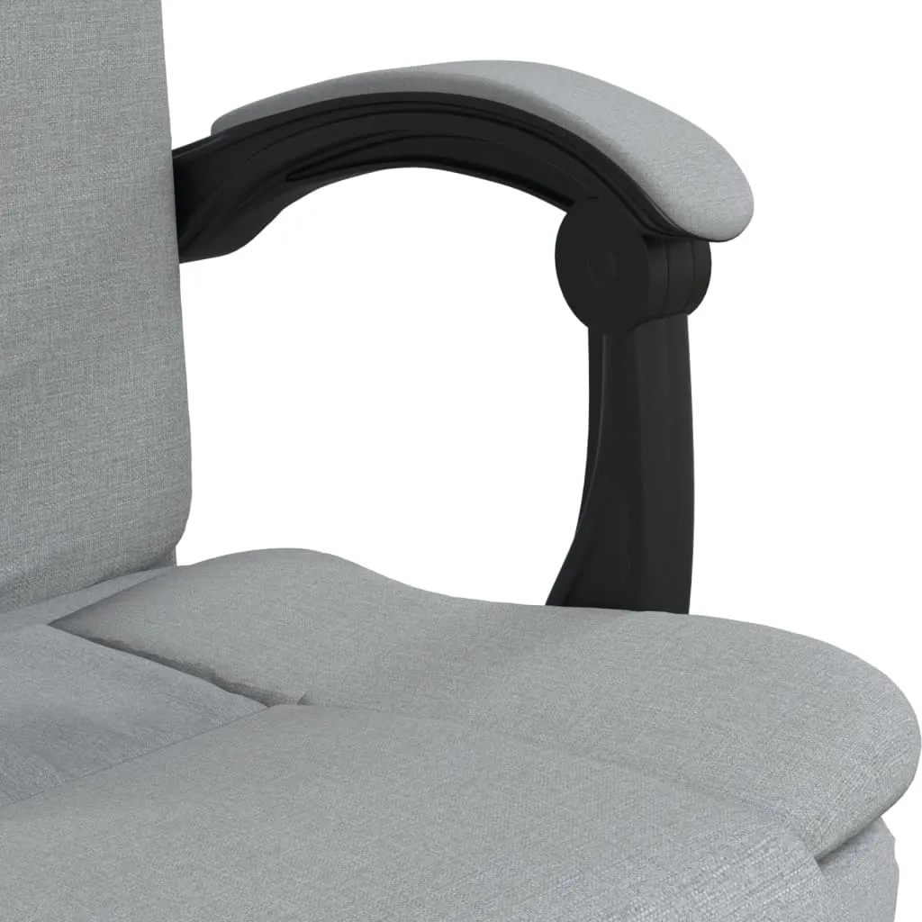 Chair Swivel Reclining Desk Chair with Wheels for Living Room Fabric