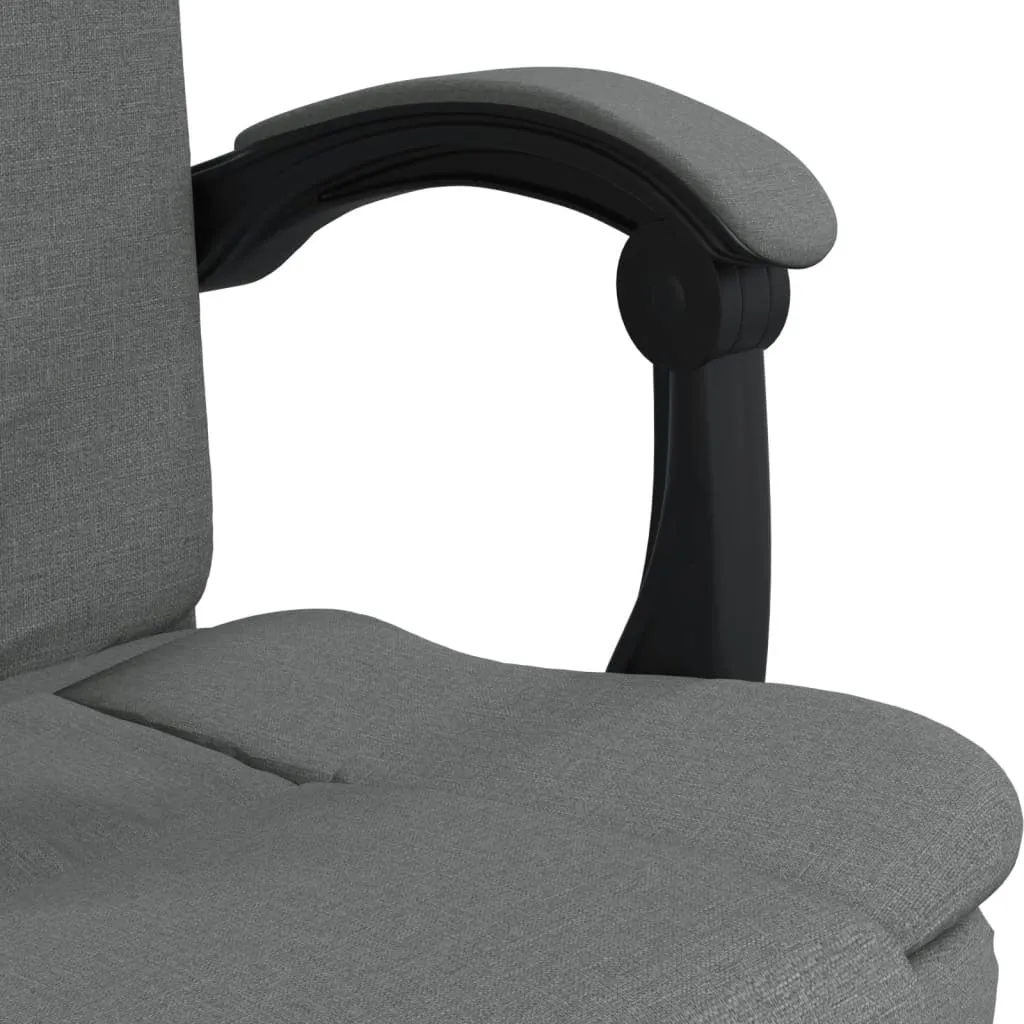 Chair Swivel Reclining Desk Chair with Wheels for Living Room Fabric