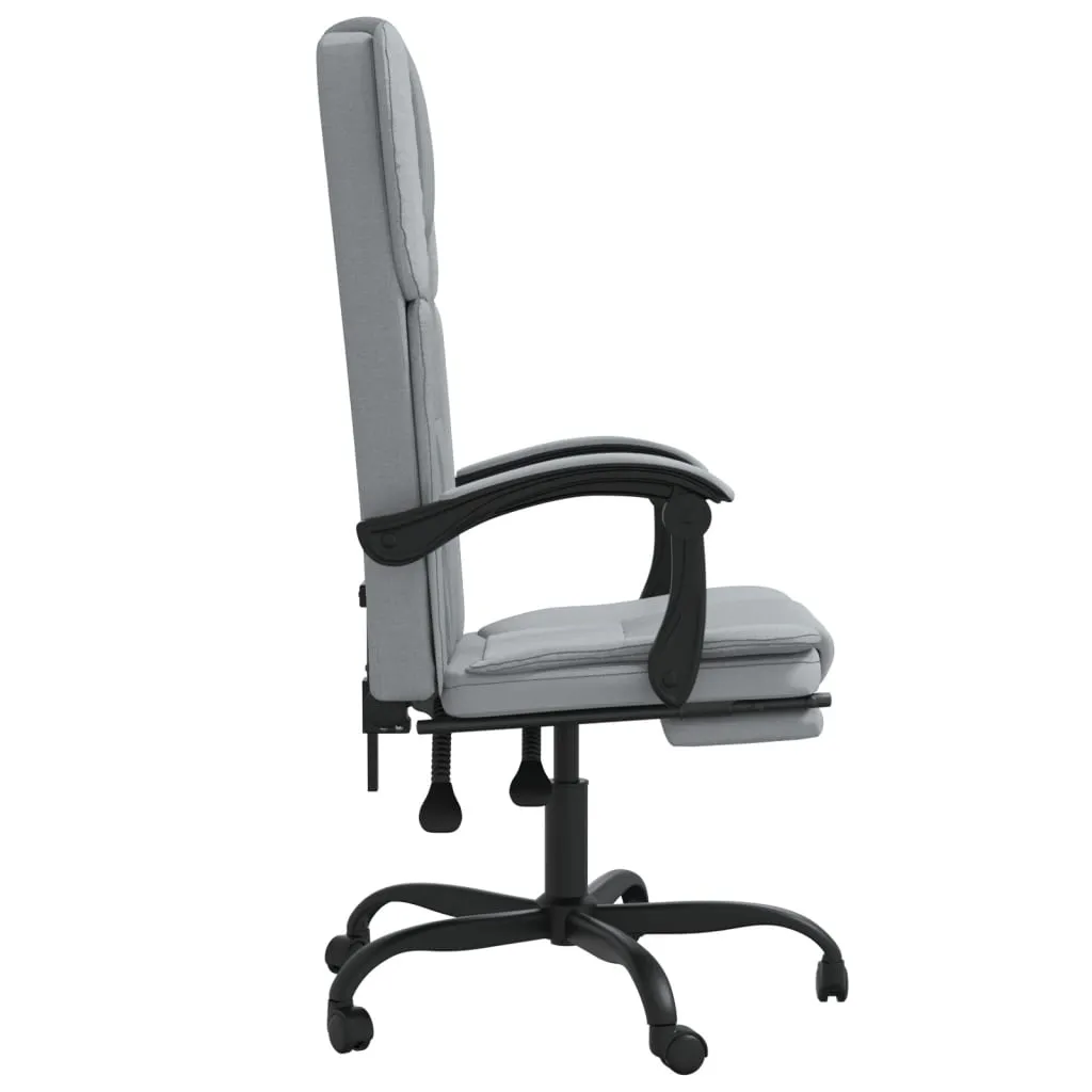 Chair Swivel Reclining Desk Chair with Wheels for Living Room Fabric