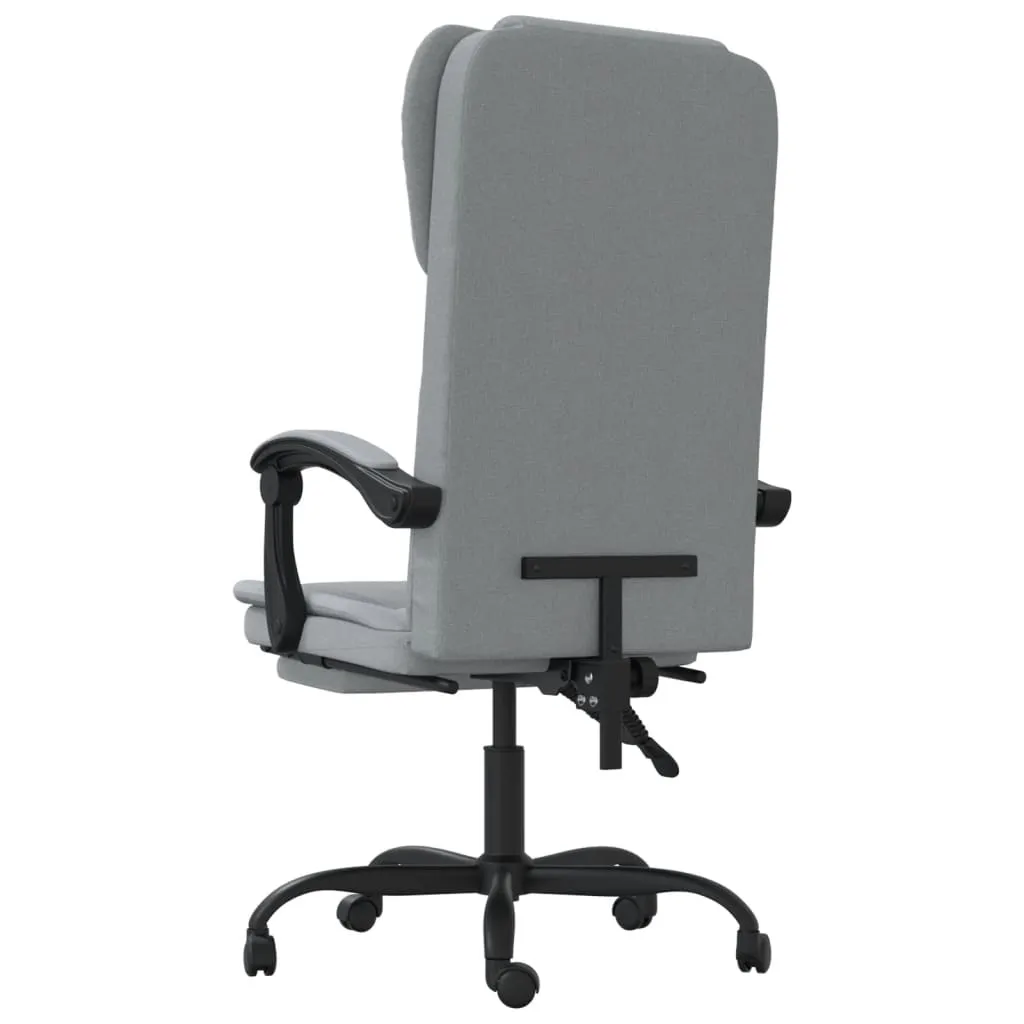 Chair Swivel Reclining Desk Chair with Wheels for Living Room Fabric