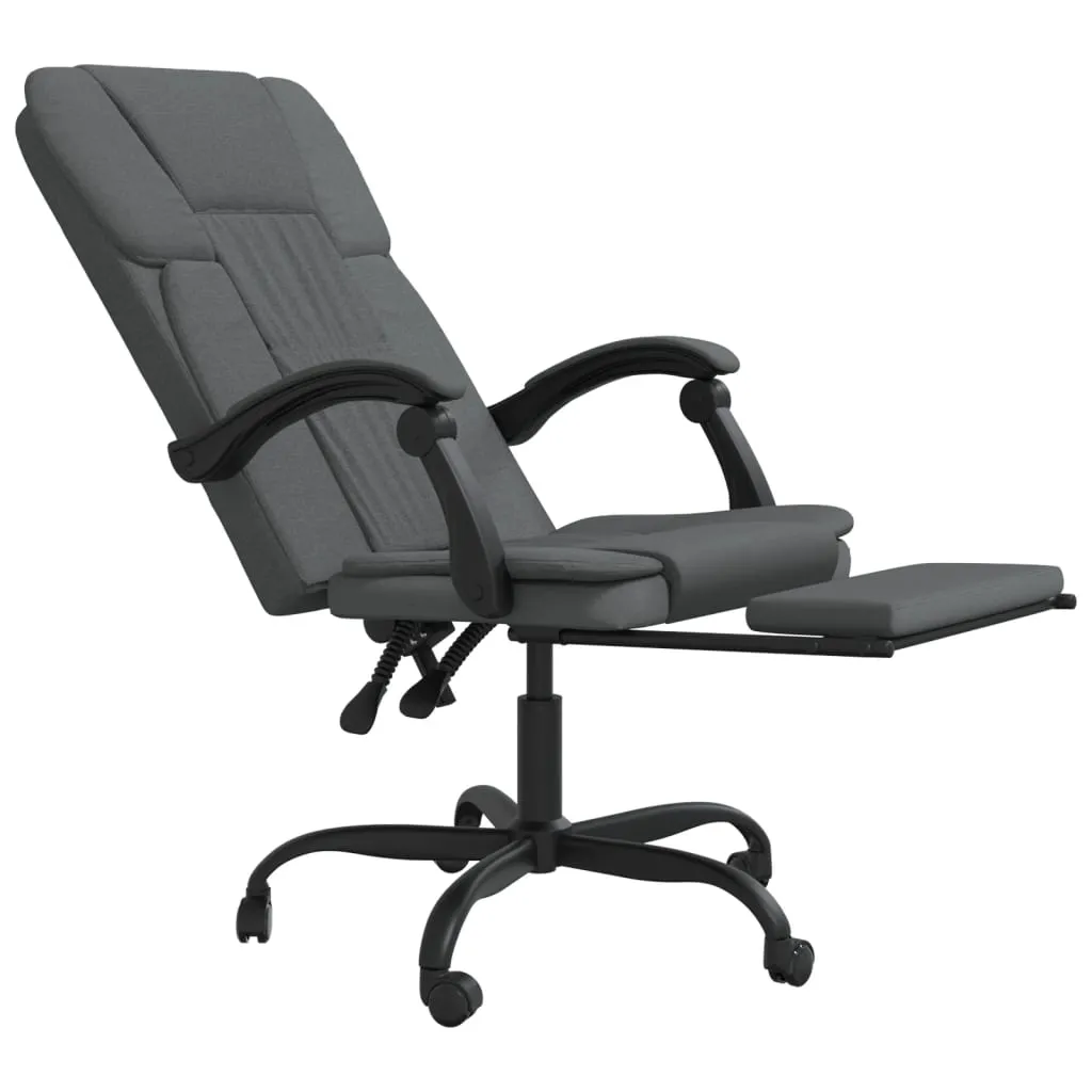 Chair Swivel Reclining Desk Chair with Wheels for Living Room Fabric