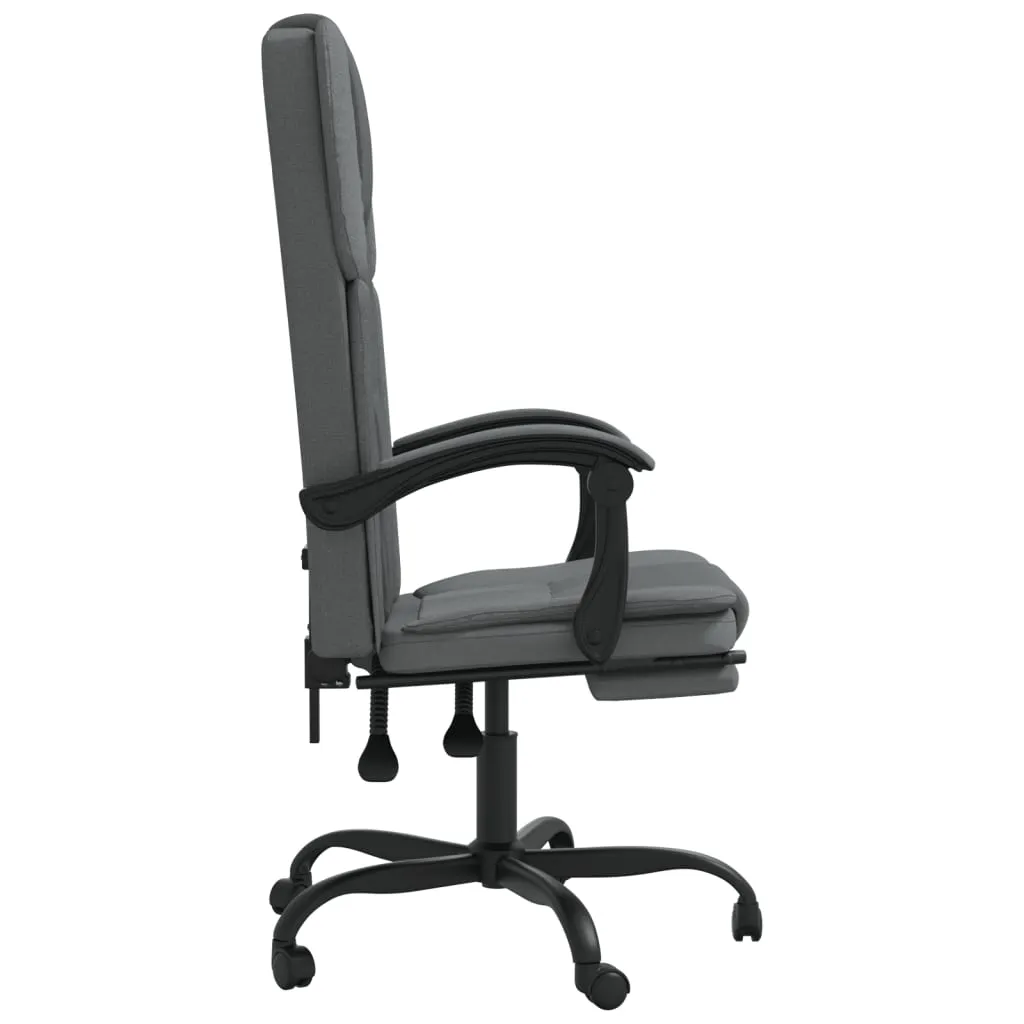 Chair Swivel Reclining Desk Chair with Wheels for Living Room Fabric