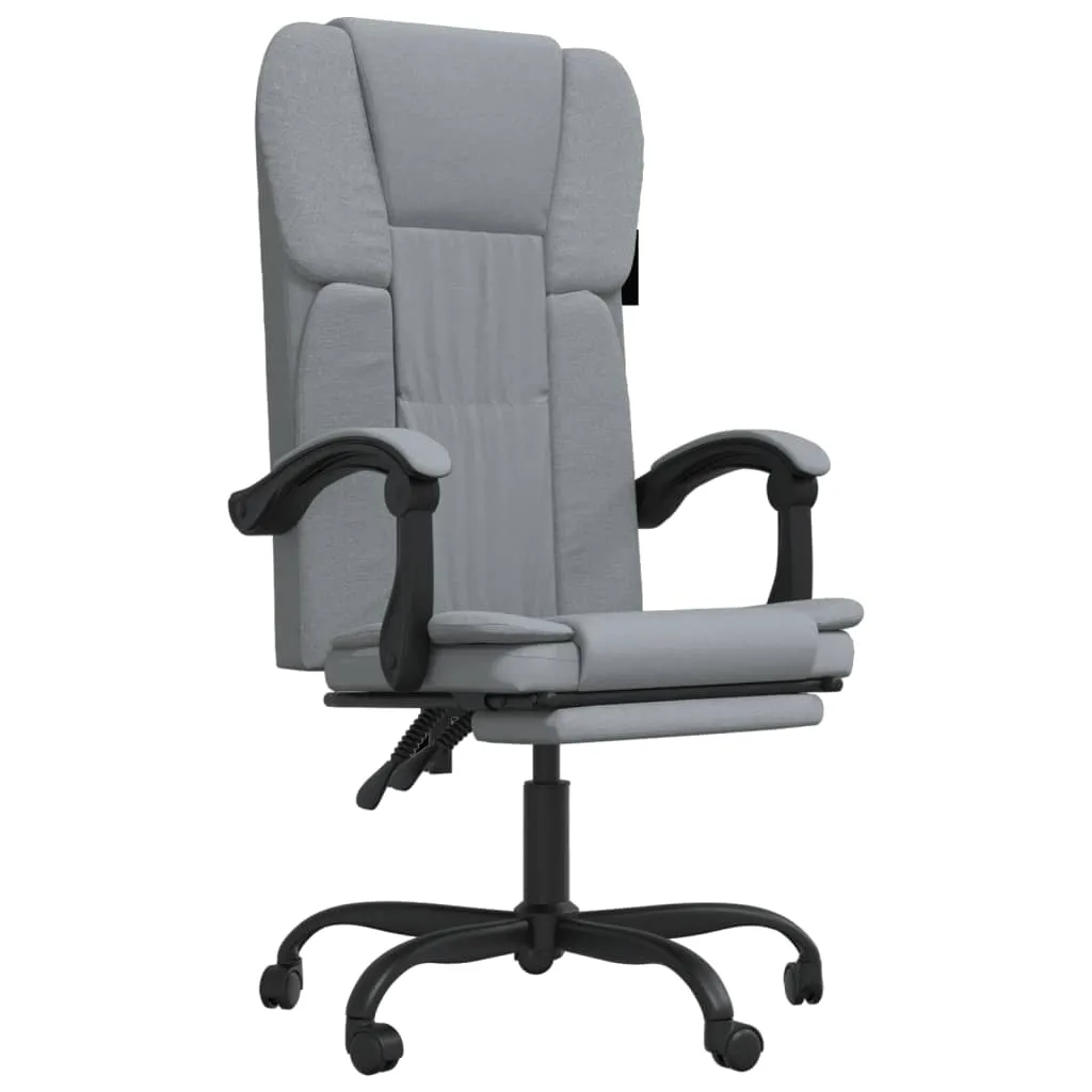 Chair Swivel Reclining Desk Chair with Wheels for Living Room Fabric