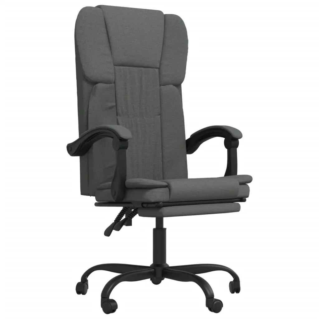 Chair Swivel Reclining Desk Chair with Wheels for Living Room Fabric