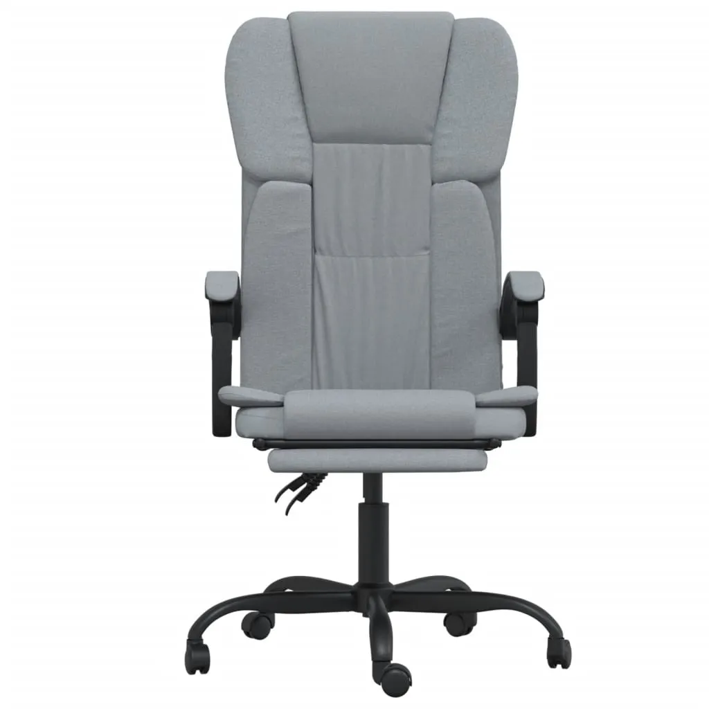 Chair Swivel Reclining Desk Chair with Wheels for Living Room Fabric