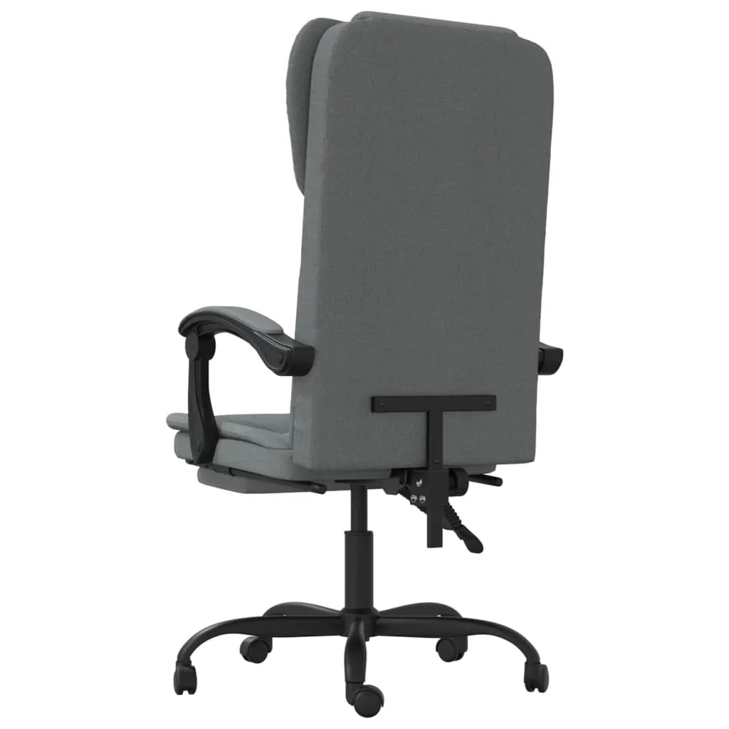 Chair Swivel Reclining Desk Chair with Wheels for Living Room Fabric