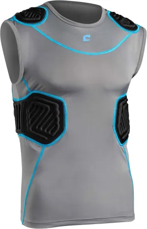 CHAMPRO Bull Rush Football Padded Compression Shirt