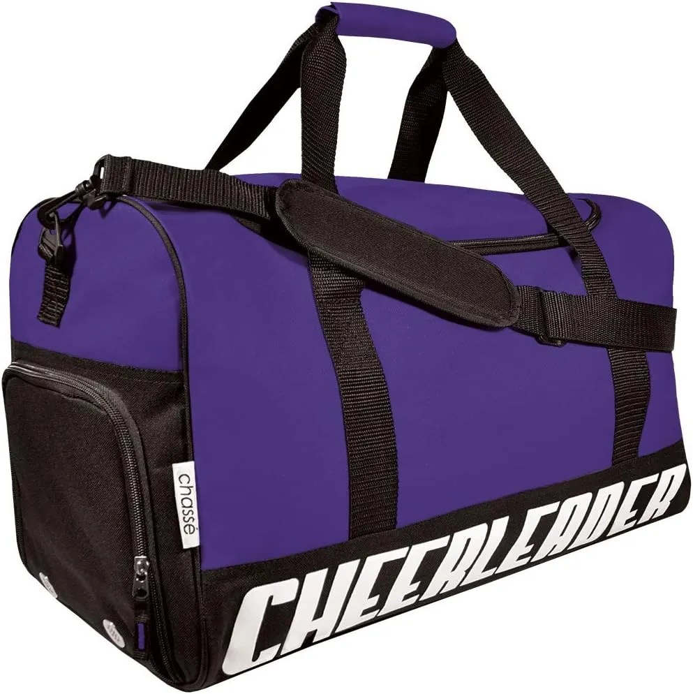 chassé Girls' Travel Sport Bag With Cheerleader Imprint - Purple