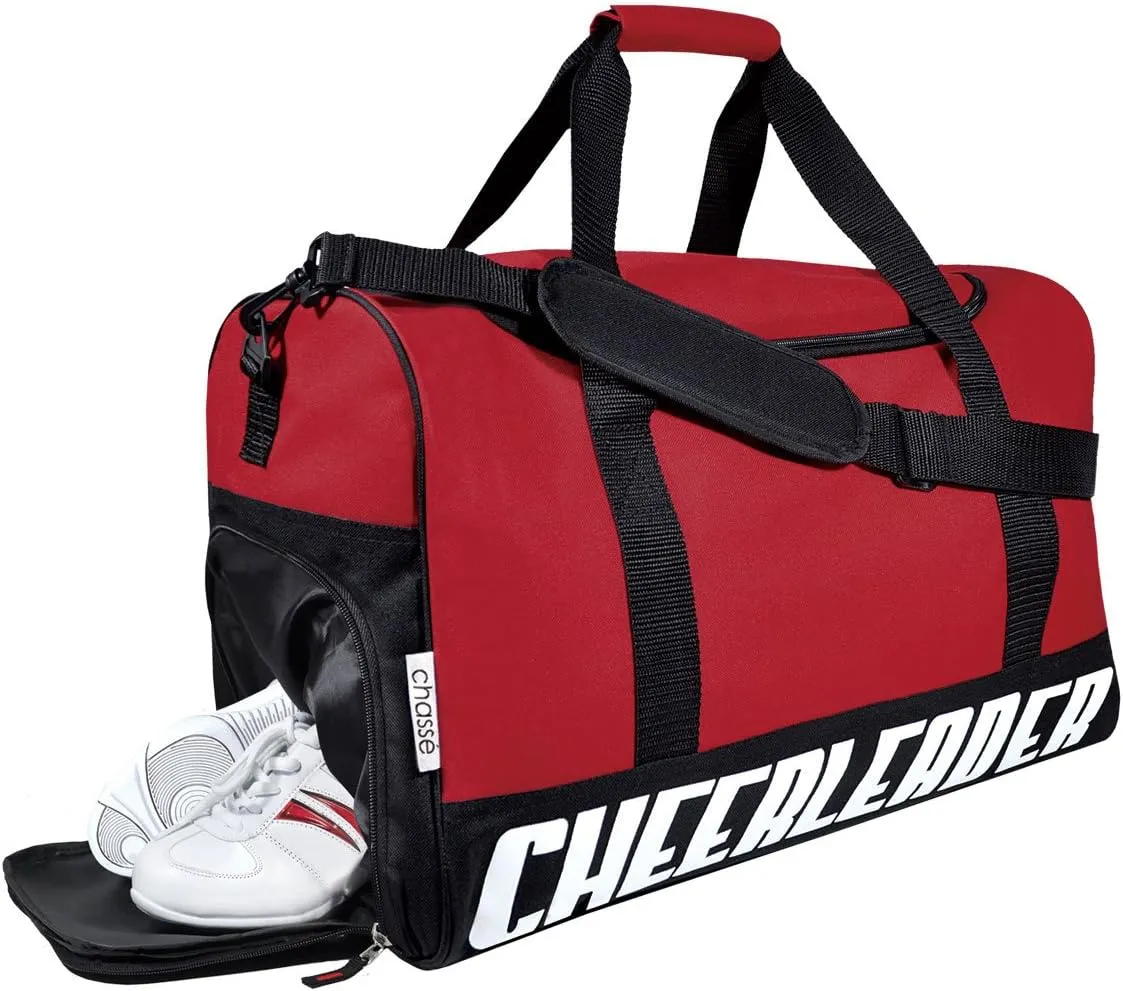 chassé Girls' Travel Sport Bag With Cheerleader Imprint - Purple