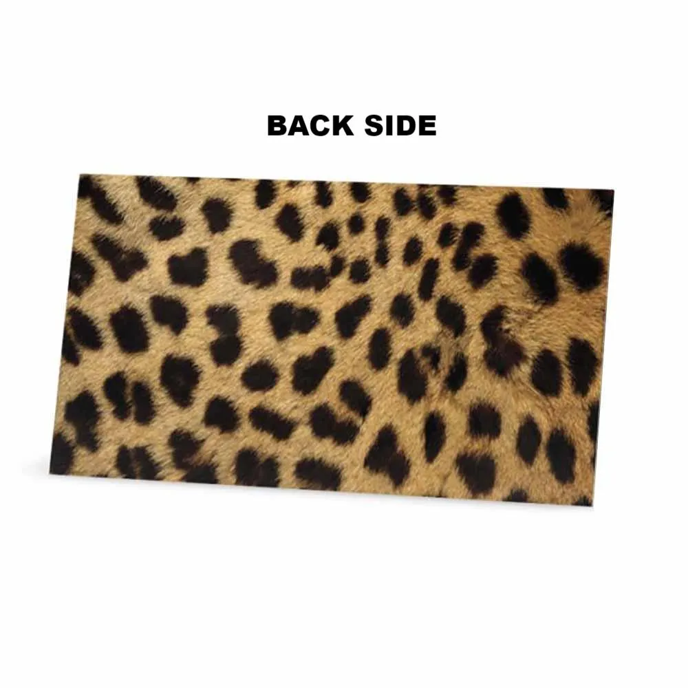 Cheetah Print Place Cards - Tent Style