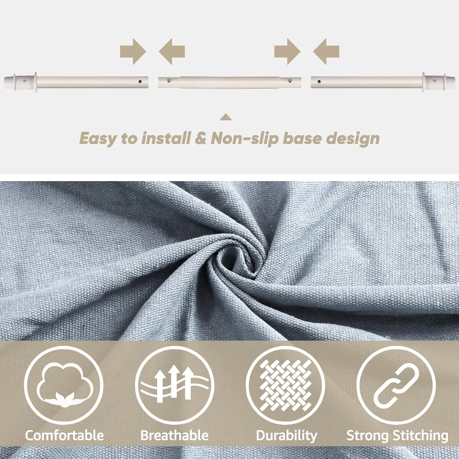 Chihee Hammock Chair Hanging Swing Max 500 Lbs 2 Cushions Included Steel Spreader Bar with Anti-Slip Grooves Portable Hanging Chair Side Pocket Large Macrame Bohemian Chair Indoor Outdoor