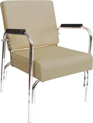 Chromium 'Ella' Professional Auto Recline Shampoo Chair [5028] by PureSana, Premium Vinyl Material, High Density Foam Cushions and Durable Steel Construction.