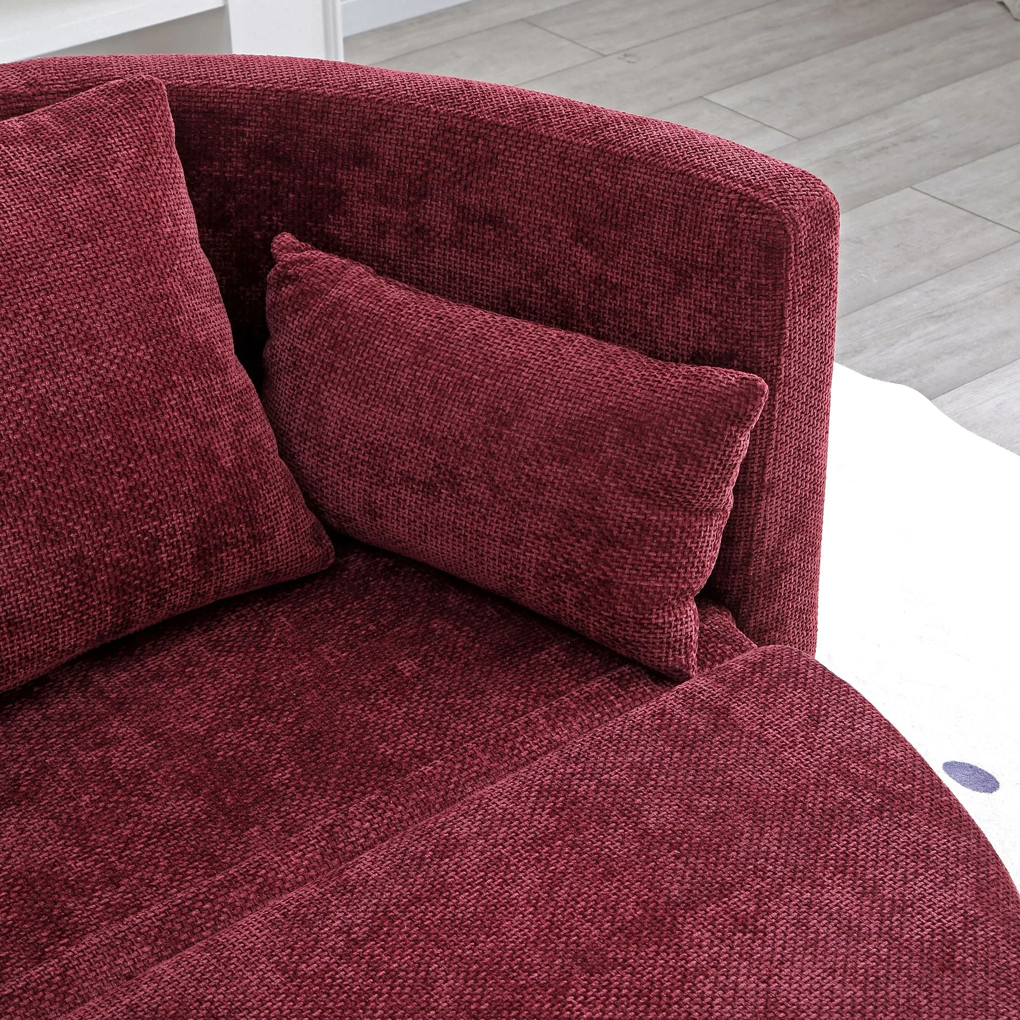 Circular Sustainable Sofa Futon Foldable Sleeping Sofa Sofa Adjustable Reduced cost Sleeper Multi-Functional And Floor Chair Bed, Bed, Sitting