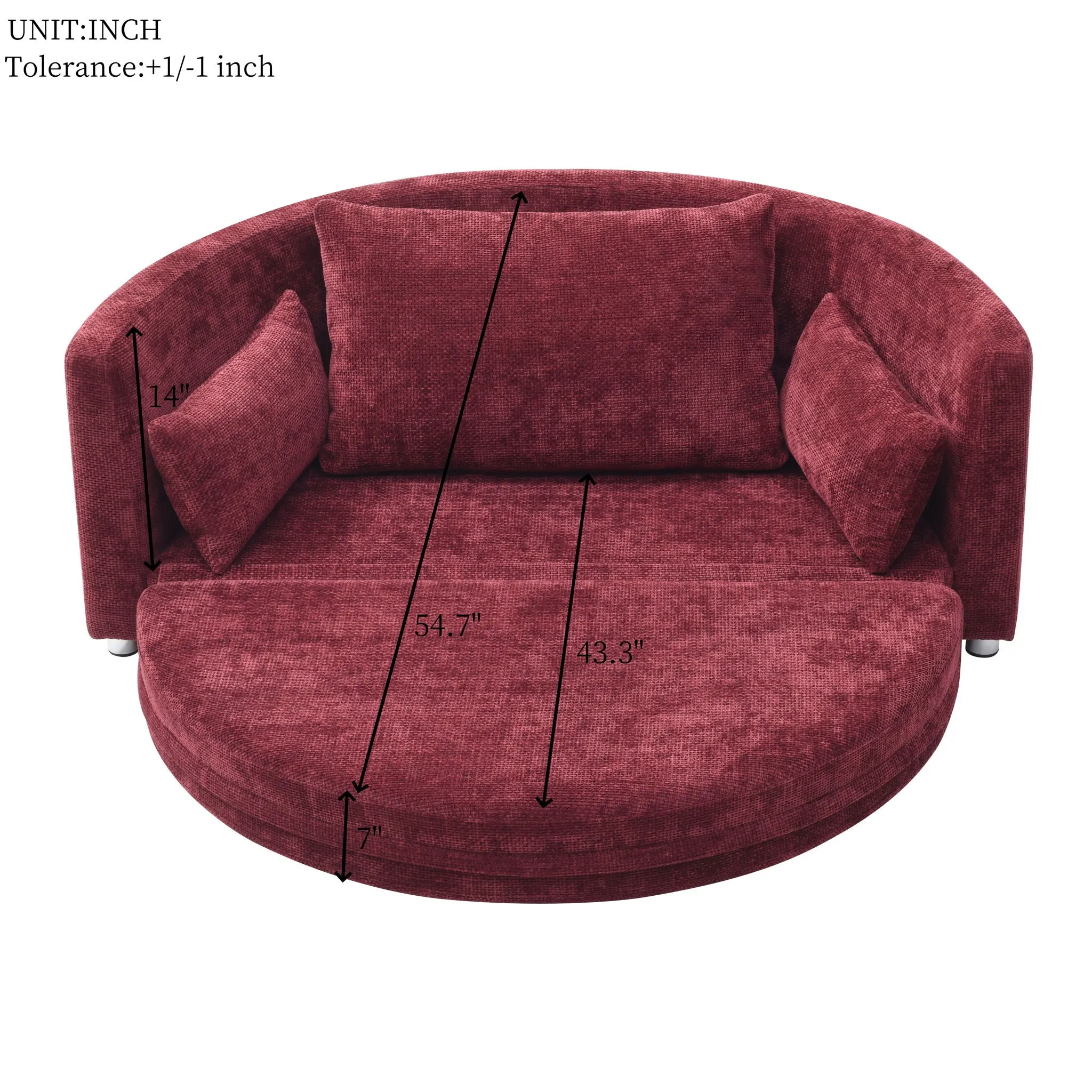 Circular Sustainable Sofa Futon Foldable Sleeping Sofa Sofa Adjustable Reduced cost Sleeper Multi-Functional And Floor Chair Bed, Bed, Sitting