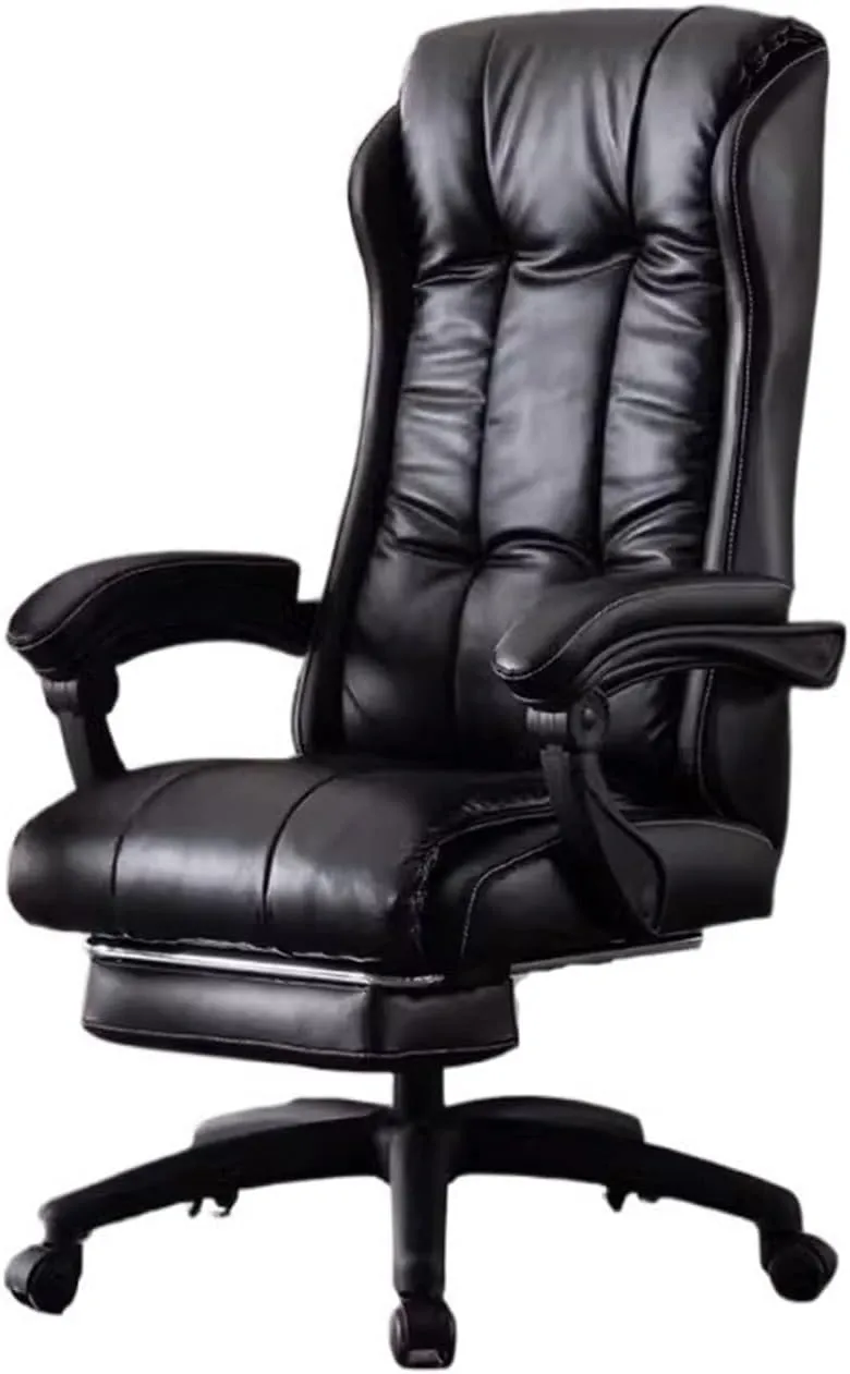 Classic Home Computer Chair Comfortable Reclining Office Chair Ergonomic Chair Gaming High Back Chair Desk Task Chair(Black)