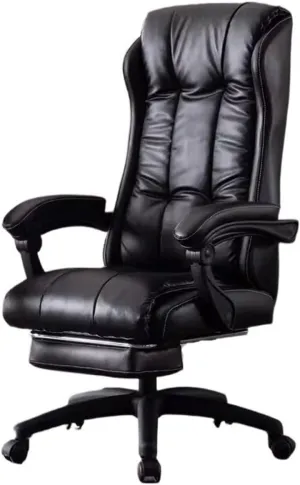 Classic Home Computer Chair Comfortable Reclining Office Chair Ergonomic Chair Gaming High Back Chair Desk Task Chair(Black)