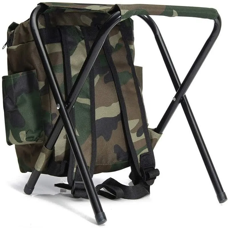 Clean-lined with Foldable Camouflage Outdoor Backpack – Stool Bag Built-in Discounted delivery Multi-Functional Camping Chair
