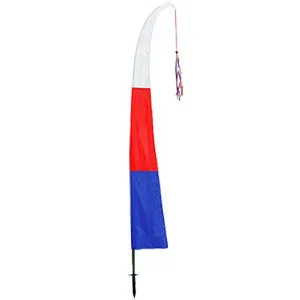 Collapsible Garden Party Freedom Flag, Red/White/Blue