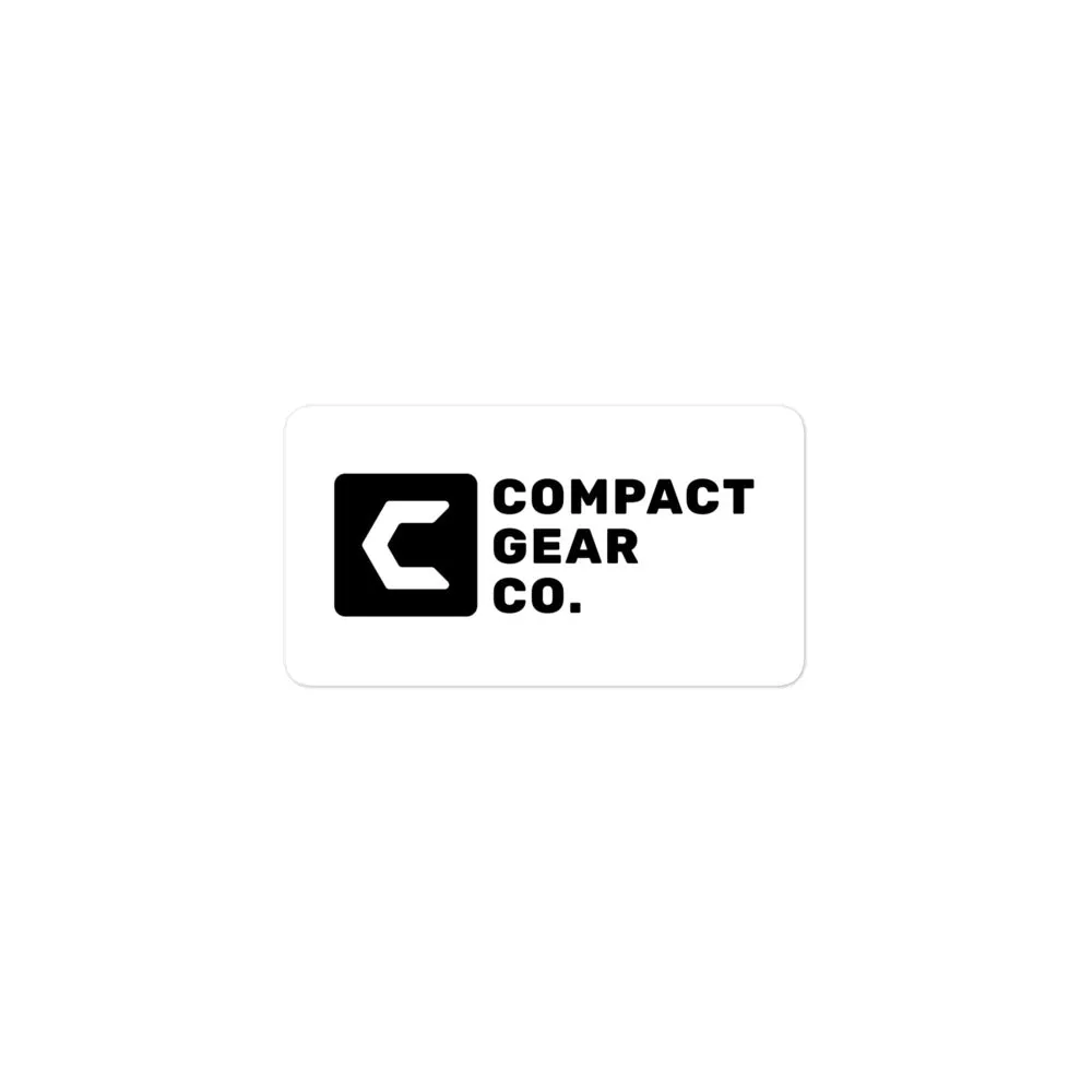 Compact Gear Company Sticker - Black